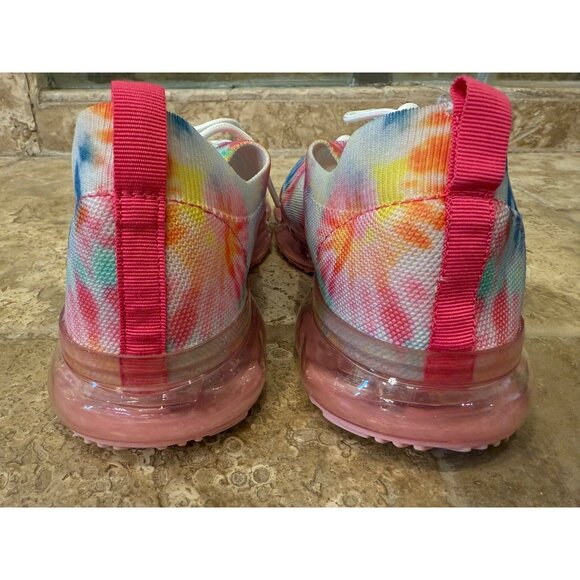 Tie-Dye Sketchers Freewalk Foam Fit Sneakers With Clear Sole & Lace-Up Design Sz - Picture 3 of 9